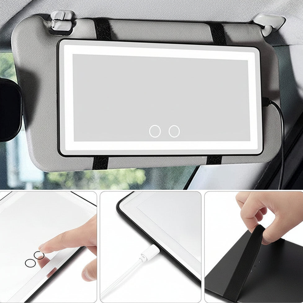 LED Car Visor Vanity Mirror