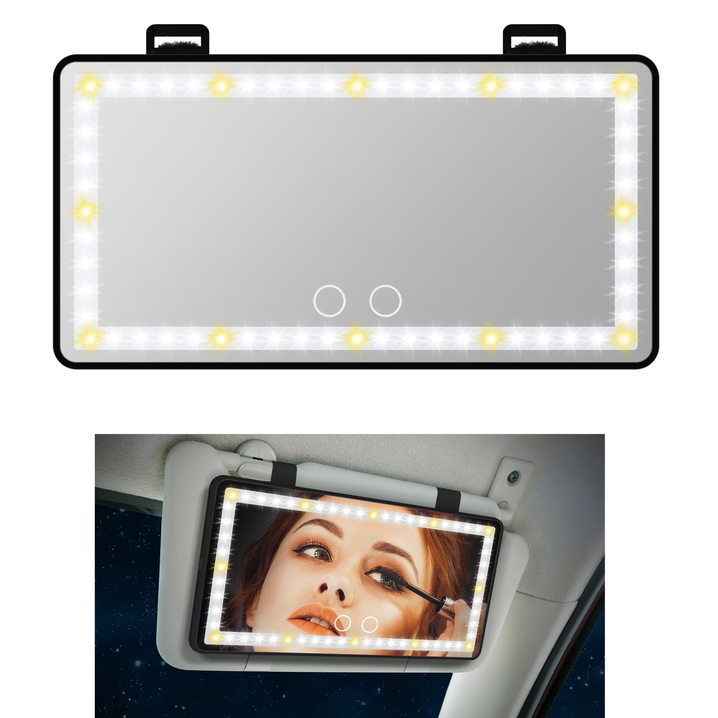 LED Car Visor Vanity Mirror