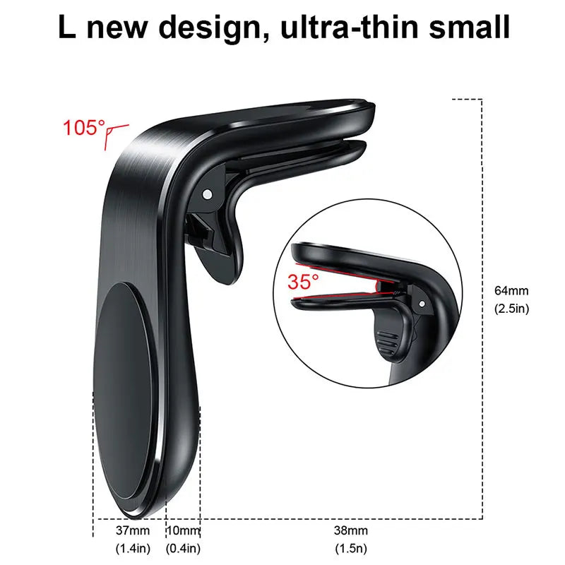 Magnetic Car Phone Holder Air Vent Mount